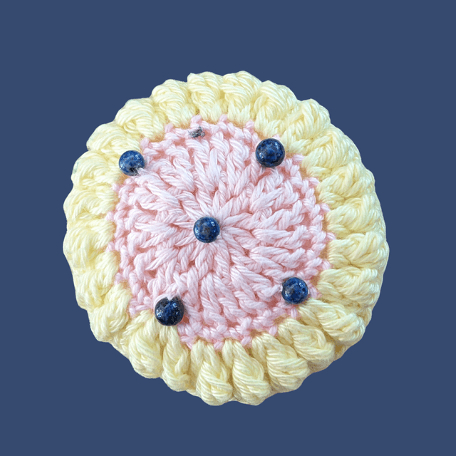 Stop-pensée &quot;Macaron, sodalite&quot;