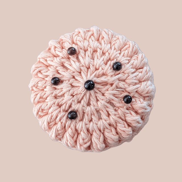 Stop-pensée &quot;Macaron, grenat&quot;