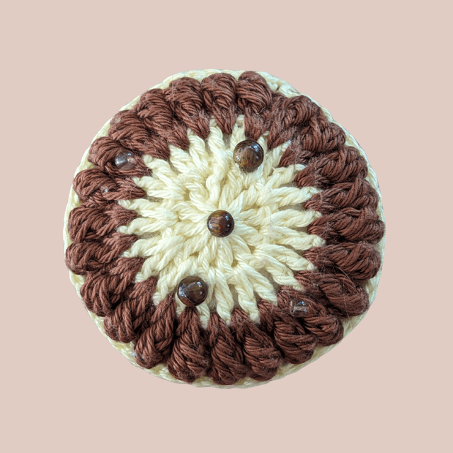 Stop-pensée &quot;Macaron, oeil de tigre&quot;